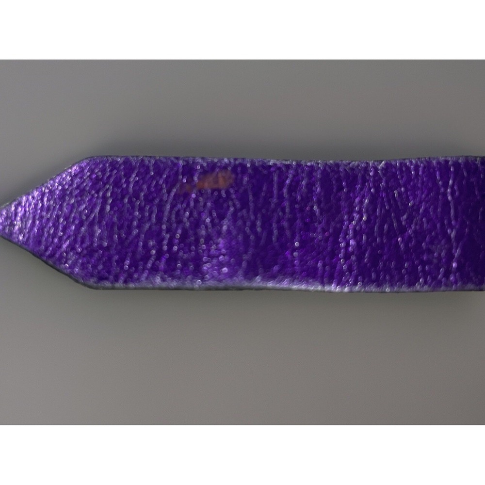 RARE✨Women's Coach‎ Belt Leather Purple Logo Oval Gold Tone "C" Buckle Size S - Picture 5 of 7